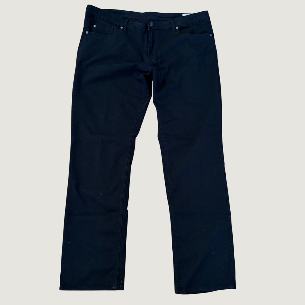 Buffalo David Bitton Archer Slim Stretch Pants Mens 40x34 Black 5-Pocket Pant